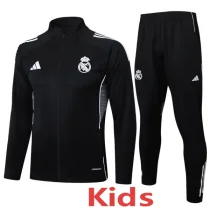 2025-26 Real Madrid Black Kids Jacket Tracksuit #E2531(童装)