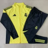 2025-26 Real Madrid Yellow Kids Jacket Tracksuit #E25112(童装)