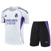 2025-26 Real Madrid White Training Short Suit