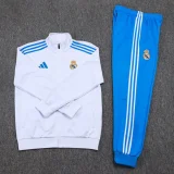 2025-26 Real Madrid White Jacket Tracksuit
