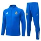 2025-26 Real Madrid Lake blue Jacket Tracksuit #A2575