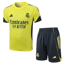 2025-26 Real Madrid Yellow Training Short Suit #D25131