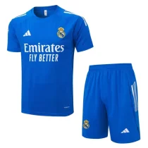 2025-26 Real Madrid Lake blue Training Short Suit #D25147