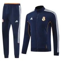 2025-26 Real Madrid  Royal Blue Jacket Tracksuit #02