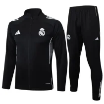 2025-26 Real Madrid Black Jacket Tracksuit #A2502
