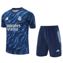 2025-26 Real Madrid Blue Training Short Suit