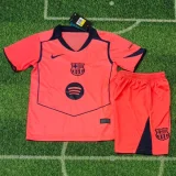 2025-26  Barcelona Third Kids Soccer Jersey