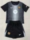 2025-26  Barcelona Black Goalkeeper Kids Soccer Jersey