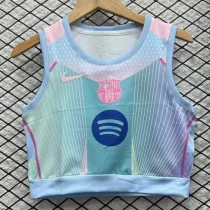 2025-26 Barcelona Blue Pink Women Yoga Vest (女)