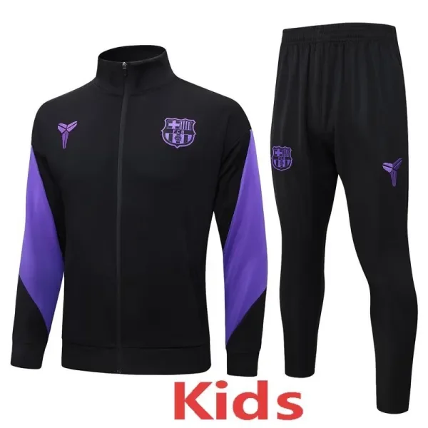 2025-26  Barcelona Black Kids Jacket Tracksuit #E25122(童装)