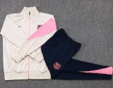 2025-26  Barcelona Beige Jacket Tracksuit #A2538