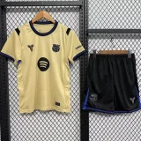 2025-26  Barcelona Away Kids Soccer Jersey
