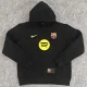 2025-26  Barcelona Black Hoody 黑色(加绒)彩标