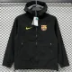 2025-26  Barcelona Black Outdoor Jackets #L6604