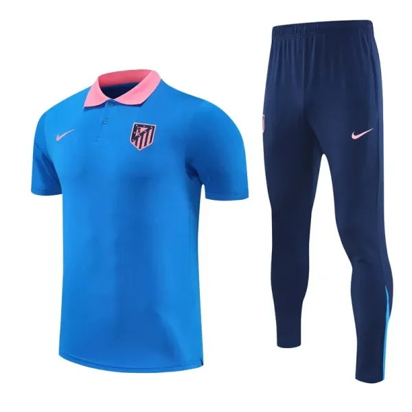 2025-26 Atletico Madrid Fancy blue Polo Tracksuit