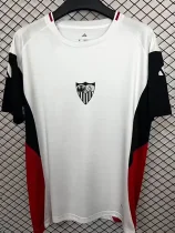 2025-26 Sevilla White Black Training shirts