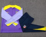 2025-26 Atletico Madrid Purple Kids Half Pull Tracksuit #E25136(童装)(半拉链)