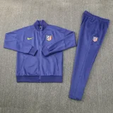 2025-26 Atletico Madrid Purple blue Jacket Tracksuit #02