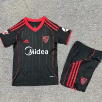 2025-26 Sevilla Third Kids Soccer Jersey
