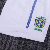 2010 Brazil Away Kids Retro Soccer Jersey