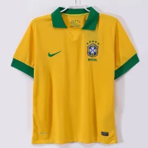 2013-2014 Brazil Home Retro Soccer Jersey