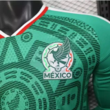 Mexico Authentic Home Kit Long Sleeve Soccer Jersey World Cup 2026