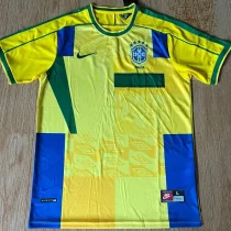 1998 Brazil Yellow Special Edition Retro Soccer Jersey