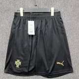 2025-26 Portugal Black Shorts Pants