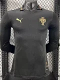 2025-26 Portugal Black Special Edition Long Sleeve Player Version Soccer Jersey (长袖球员)