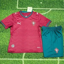 2026-27 Portugal Home Kids Soccer Jersey