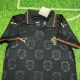 2025-26 Portugal Black Special Edition Kids Soccer Jersey (有领)