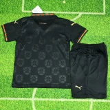 2025-26 Portugal Black Special Edition Kids Soccer Jersey (有领)