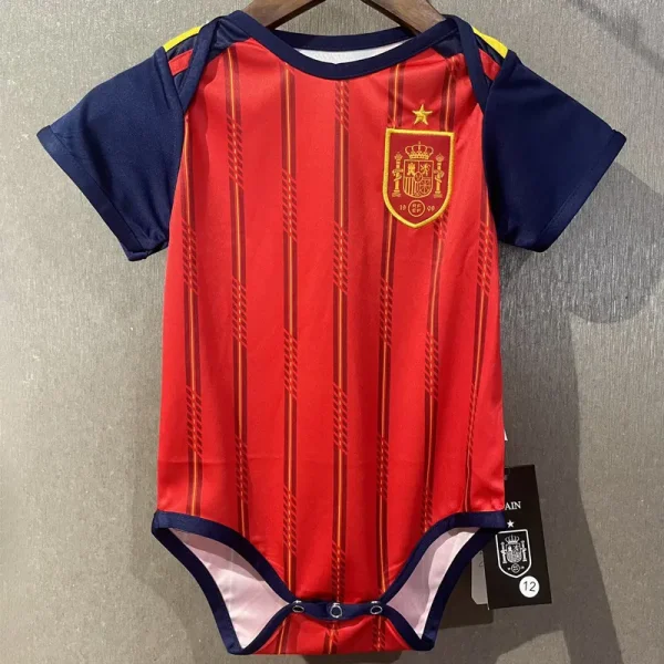 2026-27 Spain Home Baby Infant Crawl Suit