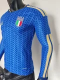 2026-27 Italy Home Long Sleeve Player Version Soccer Jersey (长袖球员)