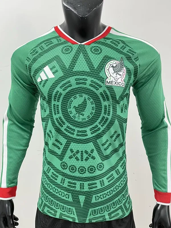2026-27 Mexico Home Long Sleeve Player Version Soccer Jersey (长袖球员)