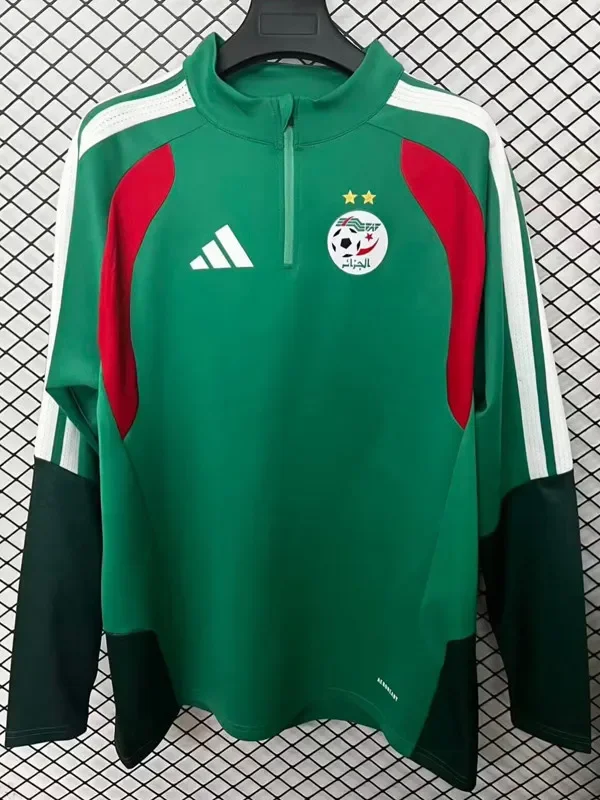 2025-26 Algeria Green Half Pull Sportswear Top #半拉上衣