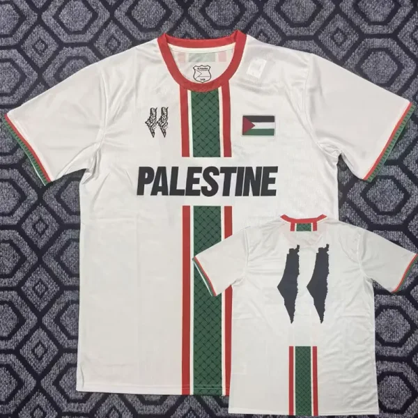 2025-26 Palestina White Special Edition Training shirts 英文版