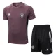 2025-26 Man Utd Grey purple Training Short Suit #D25126