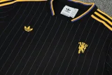 2025-26 Man Utd Black Training Short Suit #条纹