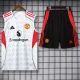 2025-26 Man Utd White Tank top and shorts suit