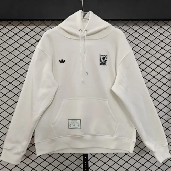 2025-26  Liverpool White Hoody 白色(黑标加绒)