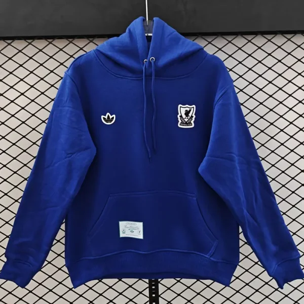 2025-26  Liverpool Fancy blue Hoody 彩蓝色(黑标加绒)