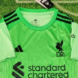 2025-26 Liverpool Green GoalKeeper Kids Soccer Jersey
