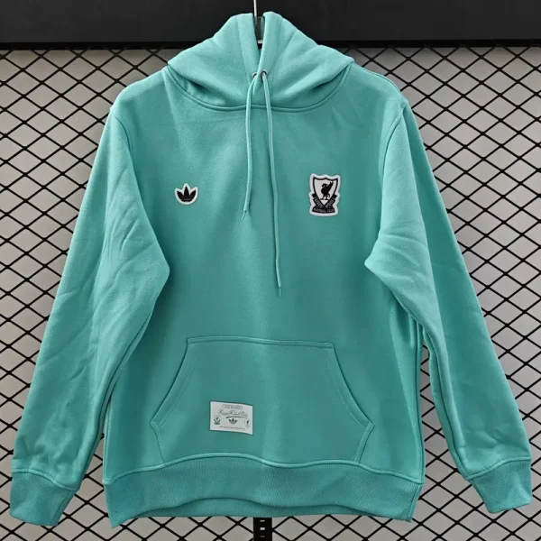 2025-26  Liverpool Light green Hoody 浅绿色(黑标加绒)
