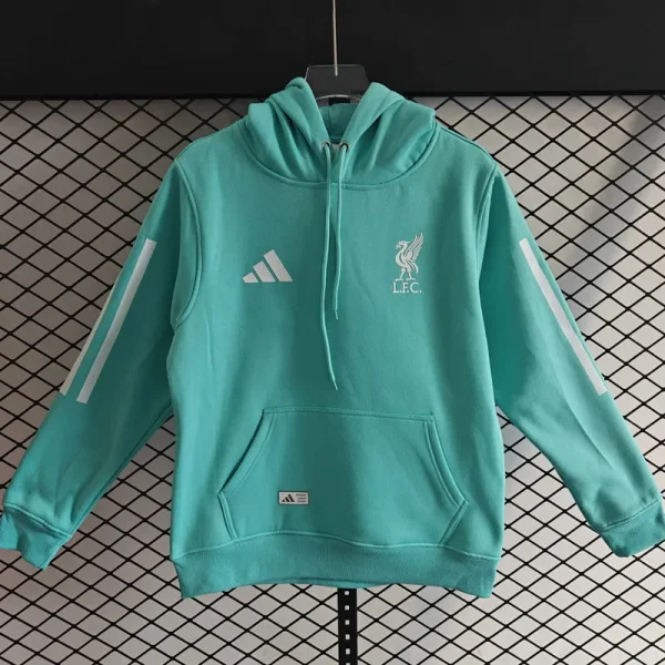 2025-26  Liverpool  Light green Hoody 浅绿色(加绒)