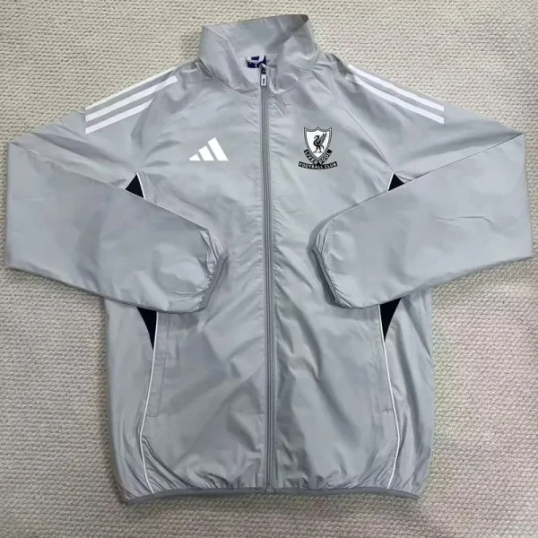 2025-26  Liverpool Gray Windbreaker (白边)
