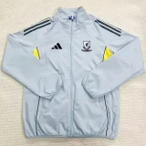 2025-26  Liverpool Light gray Windbreaker (黑边)