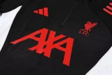 2025-26  Liverpool Black Half Pull Tracksuit (半拉链)