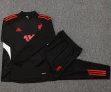 2025-26  Liverpool Black Kids Half Pull Tracksuit #E2535(童装)(半拉链)