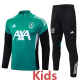 2025-26  Liverpool Green Kids Half Pull Tracksuit #E25211(童装)(半拉链)